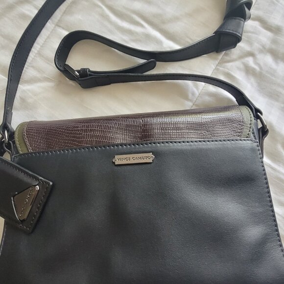 Vince Camuto Crossbody Purse Brown Green Tan - Picture 6 of 15
